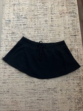 Brandy Melville Navy Drawstring Skater Skirt - Women